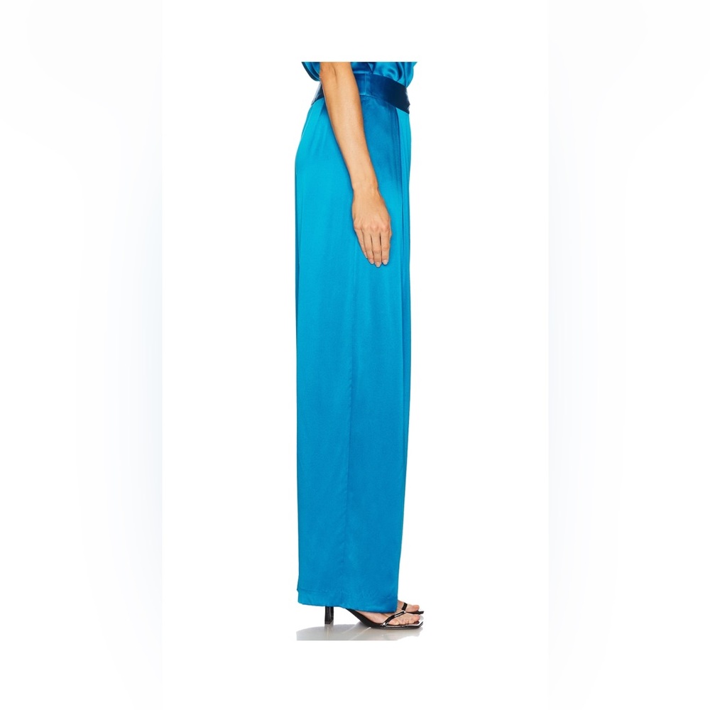 The Sei Royal Blue 100% Silk Draped Top and Trousers💙 - Picture 3 of 13